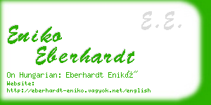 eniko eberhardt business card